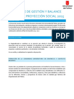 Informe de Gestión 2015