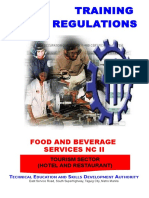 TR - Food and Beverage Services NC II