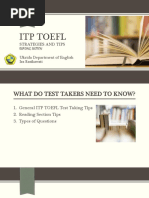 ITP TOEFL - Reading Section