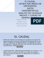 Hidrologia Caudal Aforos Presentacion Corregida