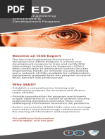 Security Engineering Enrichment & Development Program: Become An ISSE Expert