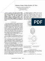 Topology and Preliminary Design Slotless Brushless Motor: of DC