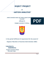 Ration Analyses BBA PROJECT