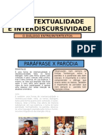 Intertextualidade e Interdiscursividade