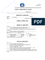 Patient Assessment Chart: Student's Name: . Student's ID