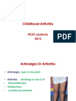 Childhood Arthritis: RCSI Students 2013