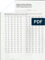 ATLS Answer Sheet