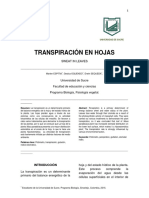 Transpiración en Hojas Pract 5