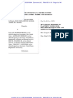 THOMAS MORE LAW CENTER, Et Al. V OBAMA, Et Al. - 12 - Defendants' Response - Gov - Uscourts.mied.247295.12.0