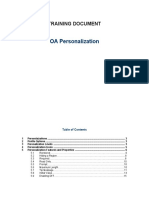 OAF Personalization Training Document