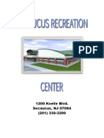 Secaucus Recreation Center Membership Booklet