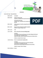 Programa Conversatorio "Medidas y Programas Del Sistema Educativo: Situación y Perspectivas"