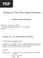 Review of Time Value of Money