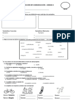 Evaluación de Comunicacion