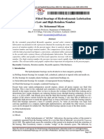 Load Capacity For Fitted Bearings of Hydrodynamic Lubrication Under Low and High Rotation Number