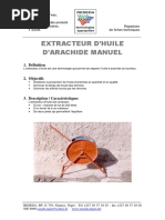 Extracteur Huile Arachides