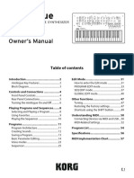 Korg Minilogue Manual