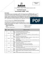 Test Schedule 28 March Code B