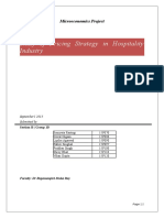 Economics Project On Hotel Industry