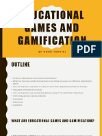 Educational Games and Gamification