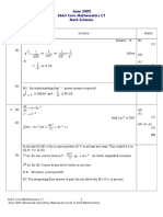 June 2005 6663 Core Mathematics C1 Mark Scheme: Number Scheme Marks 1. (A)