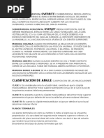 Sobre Mordida Vertical Overbite o Sobremordida Medida Vertical Que Se Obtiene Midiendo El Espacio Entre Bordes Incisales