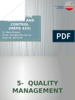 CHAPTER 5 - Quality Management 