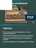 Electrolyte and Metabolic Disturbances Electrolyte and Metabolic Disturbances