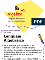 Algebra Septimo Básico para Clase