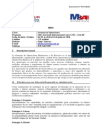 MBA G - Gerencia de Operaciones