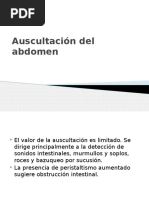 Auscultación Abdominal