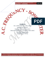 A.C. Frequency Sonometer by MR - Charis Israel Ancha