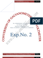 Conversion of Galvanometer Into Voltmeter by Mr. Charis Israel Ancha