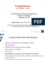 477306S Introduction Non-Ideal Reactors