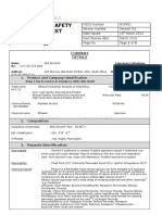 Materials Safety Data Sheet (MSD S) : C O M PA N Y DE T AI L S