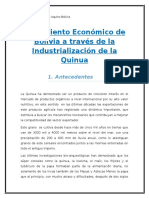 Crecimiento Económico Boliviano A Través de La Industrialización de La Quinua (ECONOMETRIA)