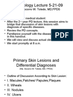 Dermatology Lecture 5-21-09: by Ma. Socorro W. Toledo, MD, FPDS