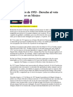 17 de Octubre de 1953 Voto de La Mujer