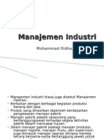 Manajemen Industri