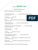 Another Free Worksheet From: ENGLISH PREPOSITIONS - Prepositions With Phrasal Verbs 3