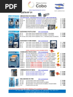 Lista Maquinarias COBO 31