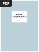 Brand Styling Brief