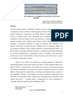 As Classes Populares e A Valorização Da Educação No Brasil