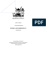 National Land Commission Act: Laws of Kenya