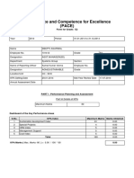 Performance and Competence For Excellence (PACE) : Form For Grade: E2