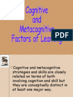 Cognitive and Met A Cognitive Factors of Learning 028