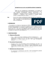 Informe Admintrtivo Disciplinario