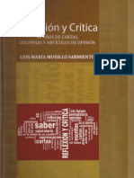 REFLEXIÓN Y CRÍTICA - Luis María Murillo Sarmiento