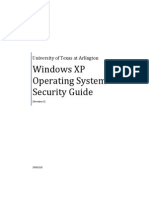 Windows XP Operating System Security Guide: University of Texas at Arlington