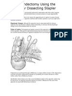 Appendectomy Using The Linear Dissecting Stapler